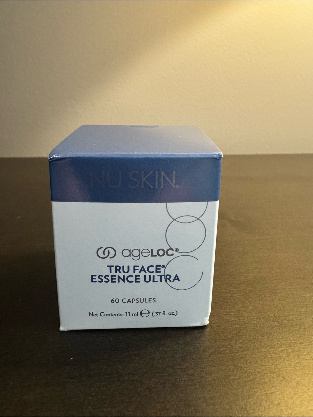 NU SKIN Ageloc Tru Face Essence Ultra 60 Capsules 11 ml 37 oz Full Size NIB